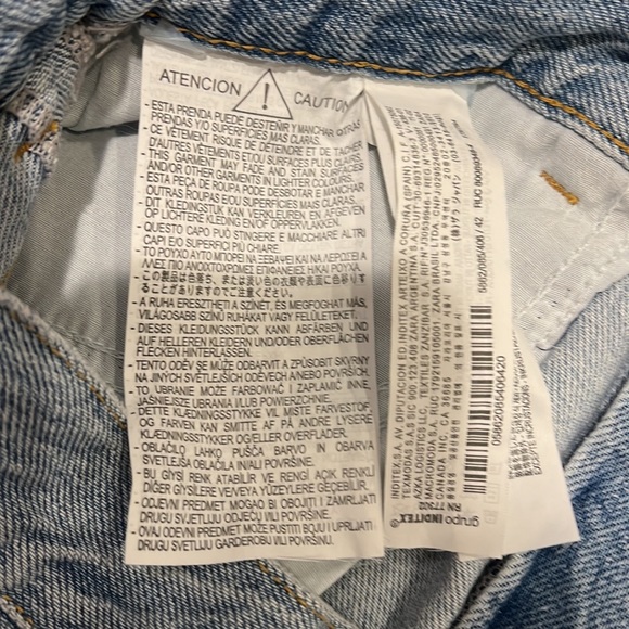 Zara denim cutoff shorts - Picture 8 of 8